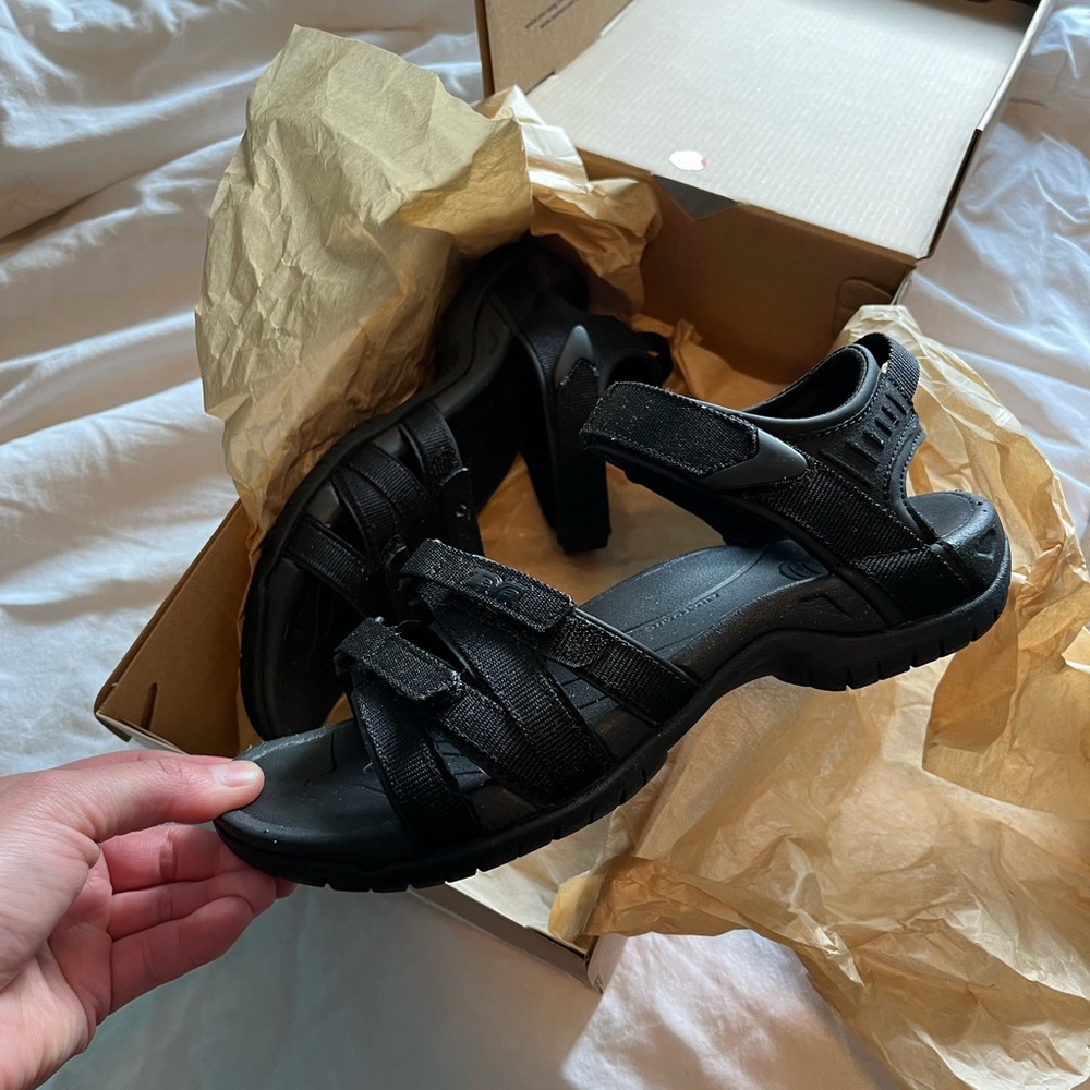 Teva Black Women's Sandals - Picture 2 of 9
